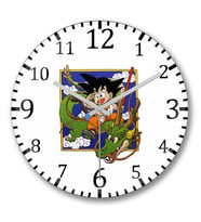 Dragon Ball Duvar Saati Bombeli Gercek Cam