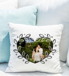 Kişiye Özel Kalp Fotoğraflı Yastık