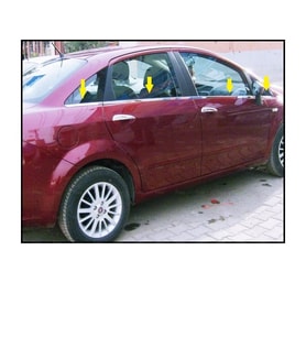 Fiat Linea Krom Cam Çıtası 8 Prç. 2007 ve Üzeri P.Çelik