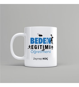 Beden Eğitimi Öğretmeni İsim Baskılı Kupa