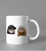 Emoji Kız Arkadaş Stiker Kupası
