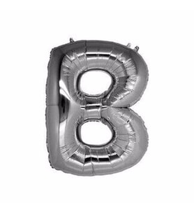 Benim Marifetlerim B Harfi Gümüş Folyo Balon 16 İnch 40 cm (Çok Renkli)