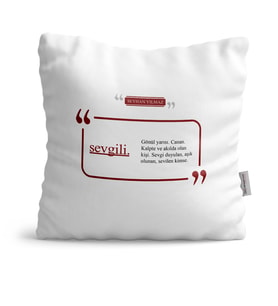 BK Gift Kişiye Özel Sevgili Dekoratif Yastık  1