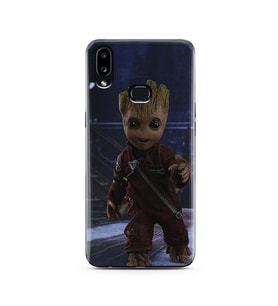 Baby Groot Tasarım Süper Şeffaf Silikon Telefon Kılıfı Samsung A10s