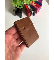 Deri Sigara Tabaka Kutusu KISA SLİM PAKET İÇİN Tabaka  Hediye (Kent Slim Black)