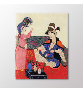 Arty Tablo Bir Osmalı Kadını Tablo (Karışık)