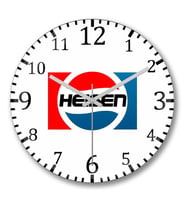 Heisen Duvar Saati Bombeli Gercek Cam
