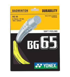 YONEX BG 65 BADMİNTON KORDAJI SARI (10m)
