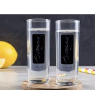 BK Gift Kişiye Özel Renkli Baskılı Atatürk Temalı İkili Vodka Bardağı-30 (Beyaz)