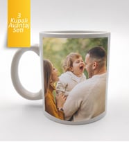 3'lü Kişiye Özel Kupa Avantaj Seti  (Model 1)