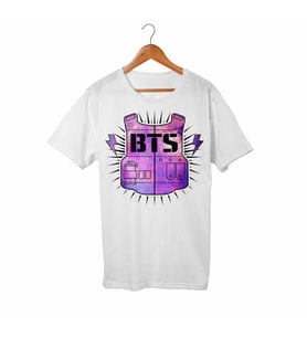 BTS Çocuk Beyaz Tişört