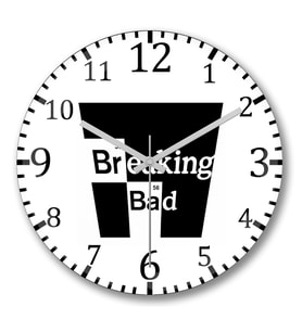 Breaking Bad   Duvar Saati Bombeli Gercek Cam