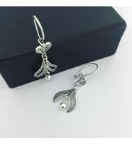 GÜMÜŞ TELKARİ SALLANTILI TOPLU KÜPE