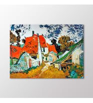 Arty Tablo Village Street İn Auvers Tablo (Karışık)