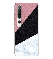 Üçgen Mermer Tasarımlı Süper Şeffaf Silikon Telefon Kılıfı Xiomai Mi10-pro