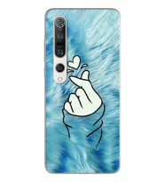 Parmak Tasarım Süper Şeffaf Silikon Telefon Kılıfı Xiomai Mi10- Mi 10 Pro