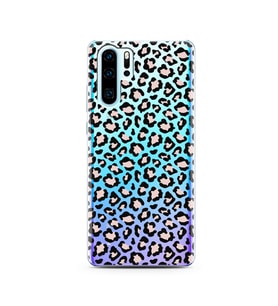 Leopar Tasarımlı Süper Şeffaf Silikon Telefon Kılıfı Huawei P30 Pro 