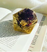 Epoksi Gerçek Gül Kağıt Ağırlığı (Gül Kurusu)