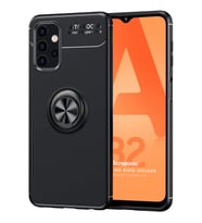 Microsonic Samsung Galaxy A32 5G Kılıf Kickstand Ring Holder Siyah