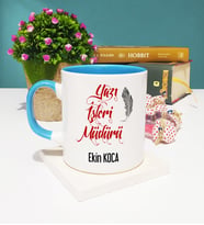 Yazı İşleri Müdürü Kupa Bardak Mavi