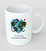 Hemşireler Haftası Hediyesi İçin Kupa Bardak Kişiye Özel KH6