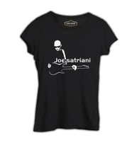 Joe Satriani - Gitar Siyah Kadın Tshirt