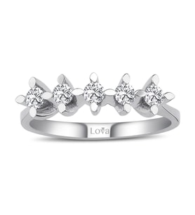 Lova G Renk 0,37 Karat Pırlanta Beştaş Yüzük - 1040092