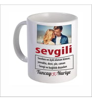 SEVGİLİYE HEDİYE RESİMLİ FOTOĞRAFLI KUPA BARDAK