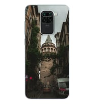 Galata Tasarımlı Süper Şeffaf Silikon Telefon Kılıfı Xiomai Redmi Note 9