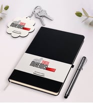 BK Gift Kişiye Özel Tekstil Mühendisi Siyah Defter Kalem Ve Anahtarlık Hediye Seti-3 (Model 1)