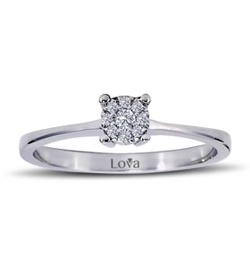 Lova 0,30 Karat Tektaş Görünümlü Pırlanta Yüzük - 1020166
