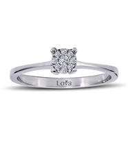 Lova 0,30 Karat Tektaş Görünümlü Pırlanta Yüzük - 1020166
