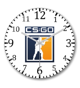 Cs Go Counter Strike Duvar Saati Bombeli Gercek Cam