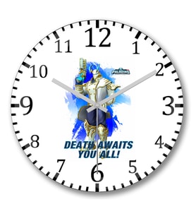 Androxus Paladins Duvar Saati Bombeli Gercek Cam