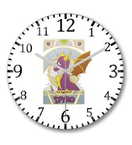 Spyro Nouveau Duvar Saati Bombeli Gercek Cam