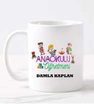 Ana Okulu Öğretmeni  Kupa (Beyaz)