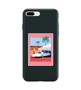 Siyah Lansman Telefon Kılıfı Iphone 8 Plus
