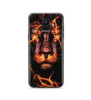 Aslan Neon Tasarım Süper Şeffaf Silikon Telefon Kılıfı Samsung A6 (2018)