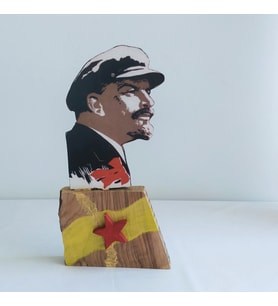 Woodensea Rus Devrimci Lenin Figürü Ahşap Dekor El Yapımı