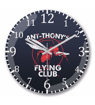Ant Man Ant Thonys Flyıng Club Duvar Saati Bombeli Gercek Cam