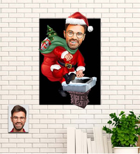 Kişiye Özel Hediye Karikatür Ahşap Tablo