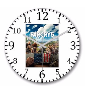 Farcry  Duvar Saati Bombeli Gercek Cam