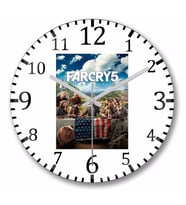 Farcry  Duvar Saati Bombeli Gercek Cam
