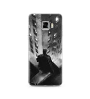 Batman Tasarım Süper Şeffaf Silikon Telefon Kılıfı Samsung C5  