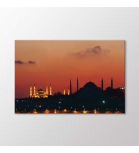 Arty Tablo Ayasofya ve Sultanahmet Camii Tablo (Karışık)