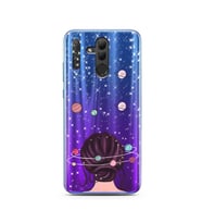 Space Girl Tasarım Süper Şeffaf Silikon Telefon Kılıfı Huawei Honor 20 Lite 