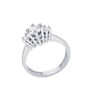 Diamond Line-Gülaylar Altın 14 Ayar Tria Yüzük
