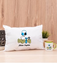 Odyolog Dikdörtgen Yastık ve Yeşil Kupa Bardak
