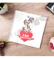 Aşk Hikayesi Sevgiliye Özel Kendin Yap Karikatür Albüm (Karışık)