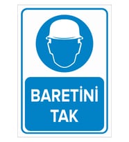 MIGNATIS - Baretini Tak Levhası - Sac Malzeme 25x35cm